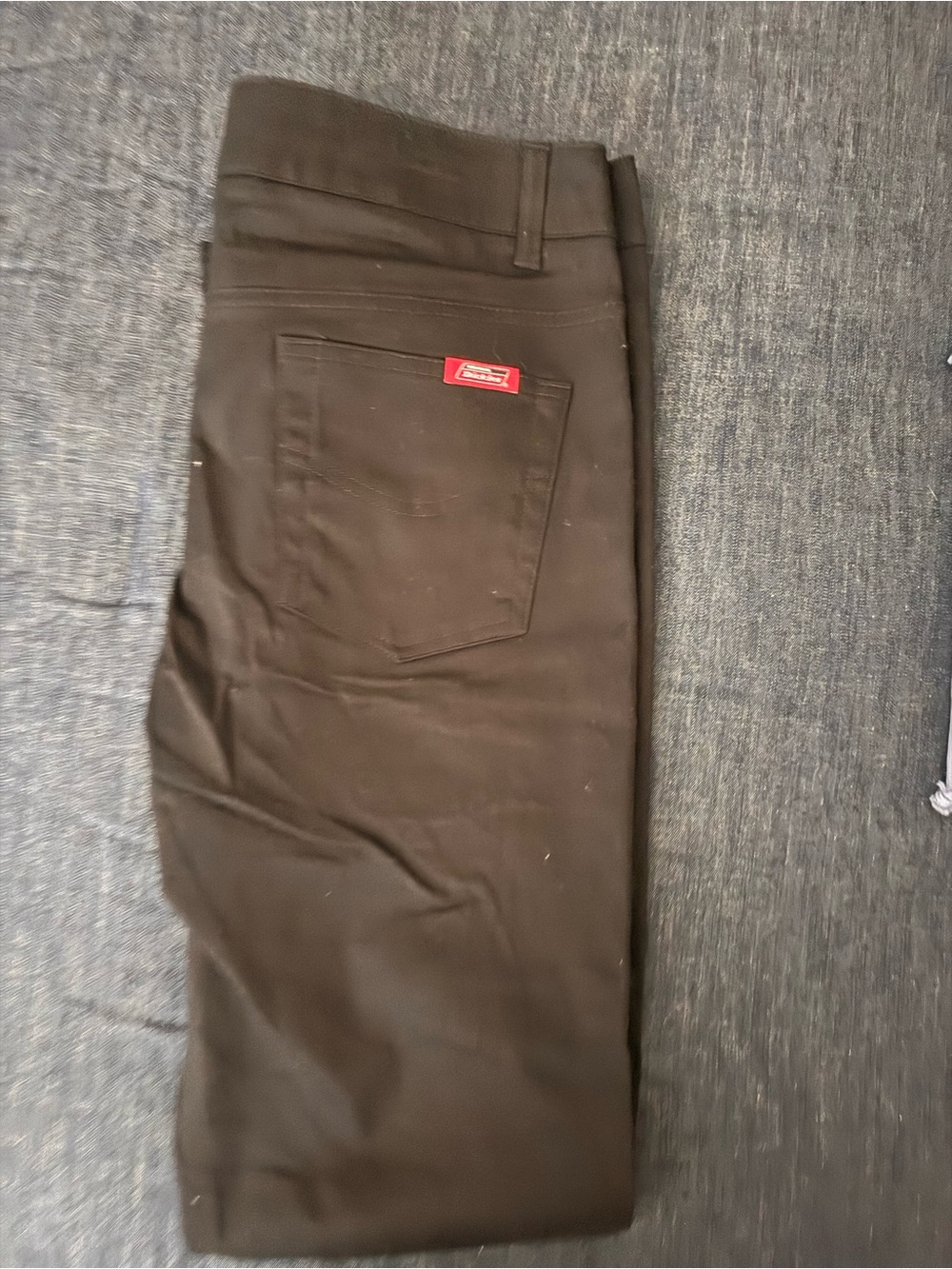 Dickies Women’s Dark Brown Straight-Leg Work Pants